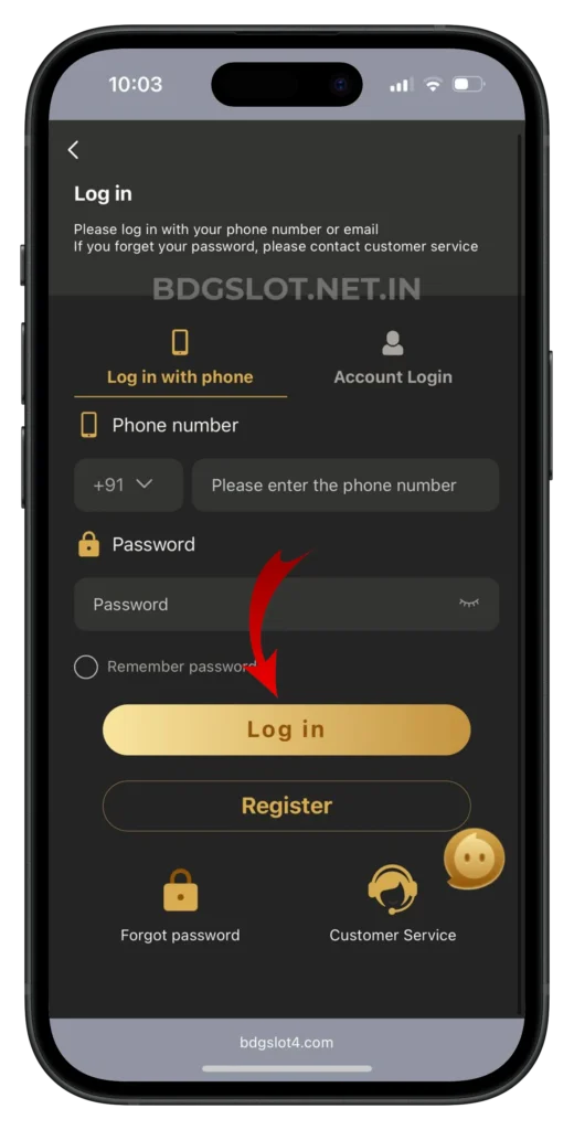 bdgslot-login-page